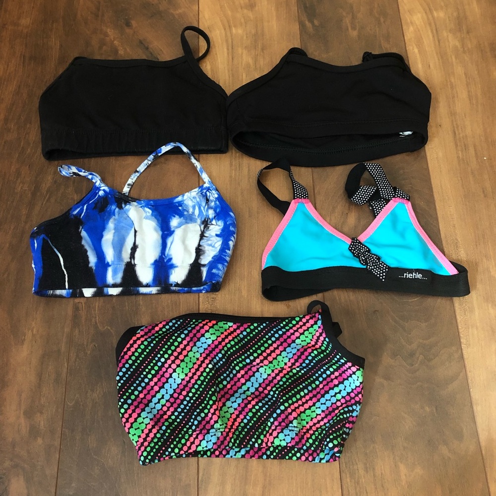 XS/S lot of girls dance tops
